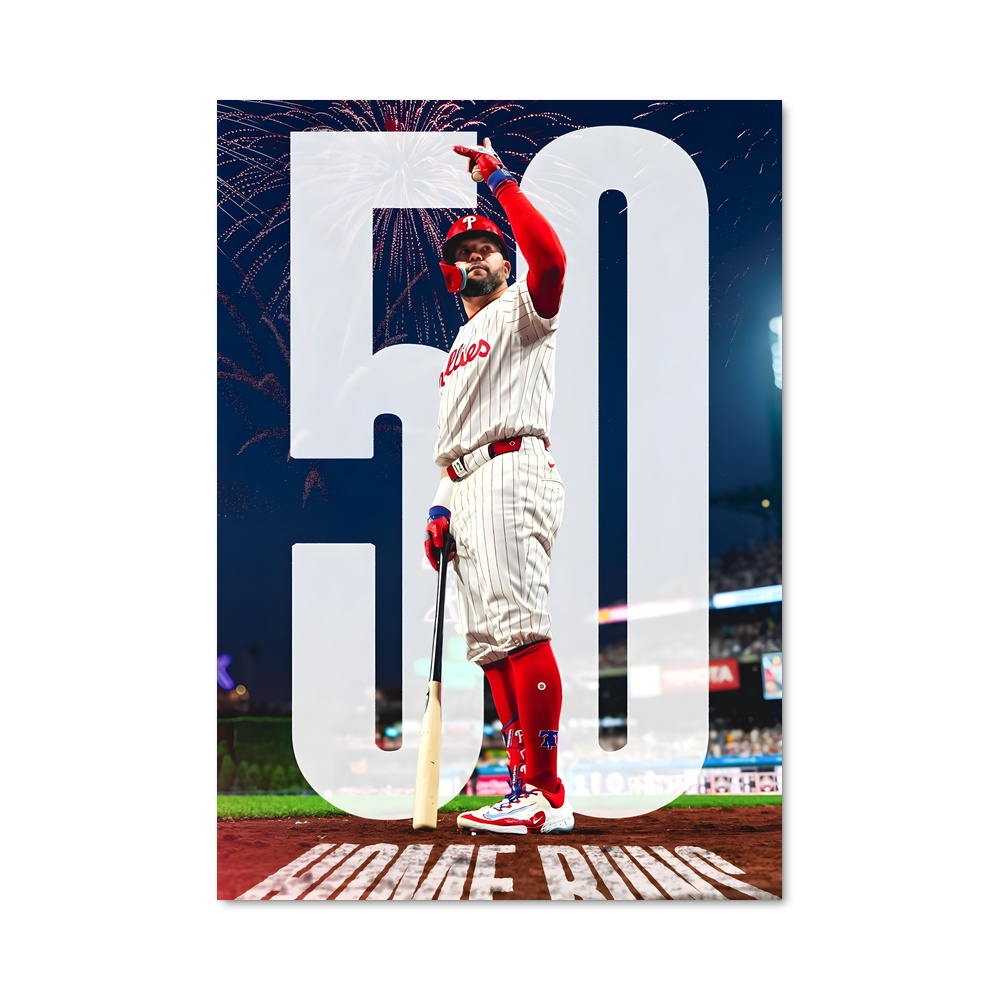 Poster Home Run Fireworks